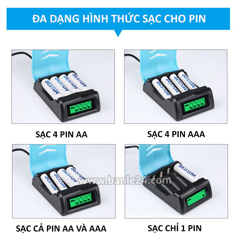 pin kèm sạc nhanh C9001