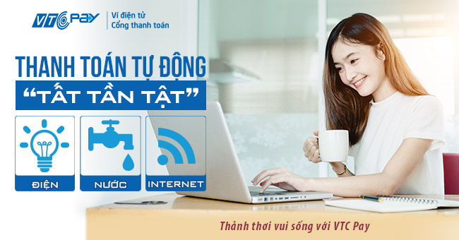 thanh toán tự động các hóa đơn cùng VTC Pay