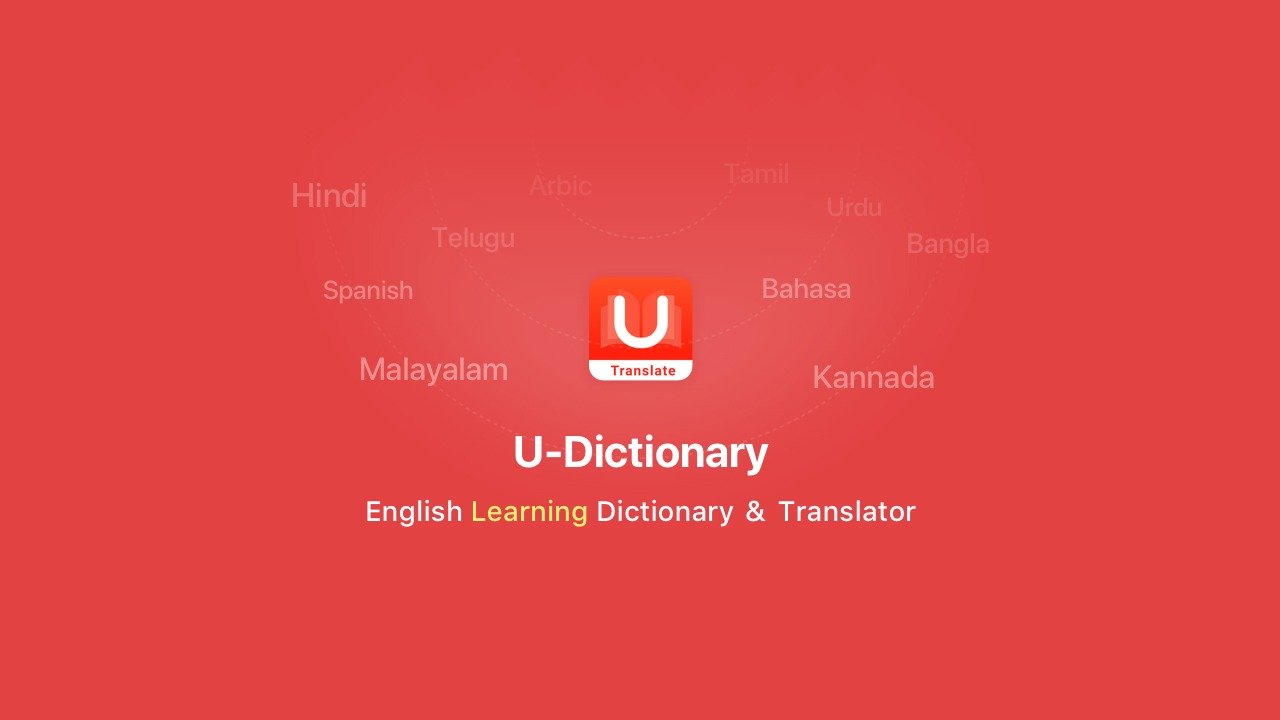 Ứng dụng học Tiếng Anh tại nhà U- dictionary