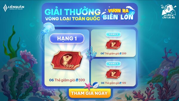 thưởng loại giải đấu liên quân