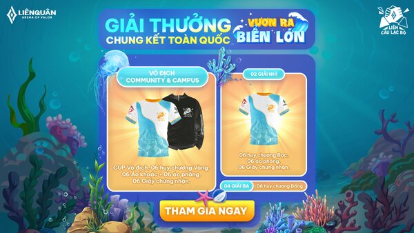 giải thưởng chung kết giải đấu liên quân