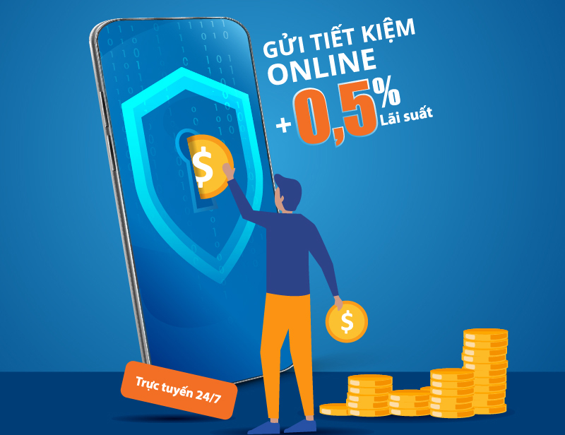 Gửi tiết kiệm online tại các ngân hàng