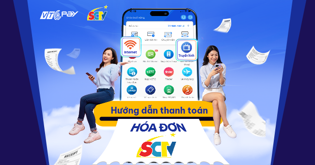 Hướng dẫn thanh toán SCTVOnline qua VTCPay 