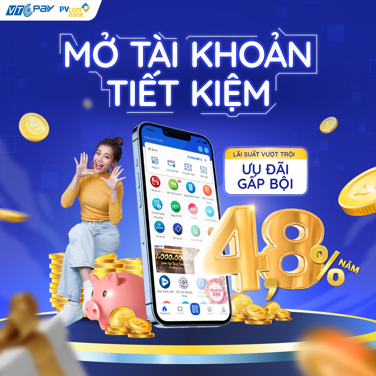 Gửi tiết kiệm online tại VTCPAY