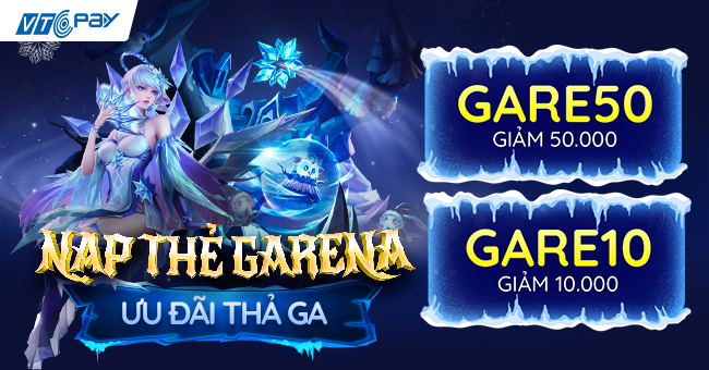 khuyến mãi thẻ garena