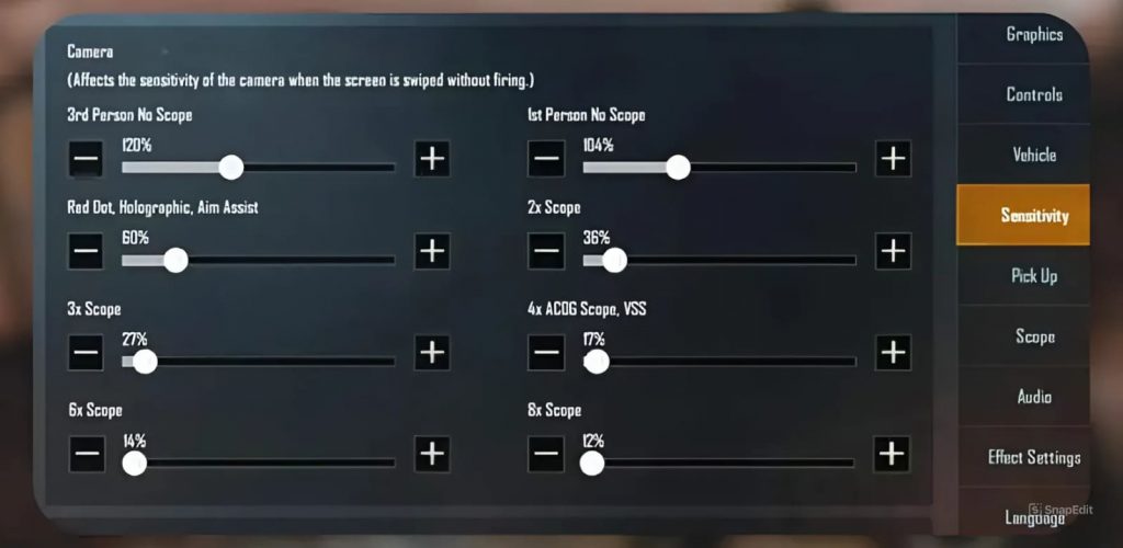 cách chỉnh độ nhạy pubg