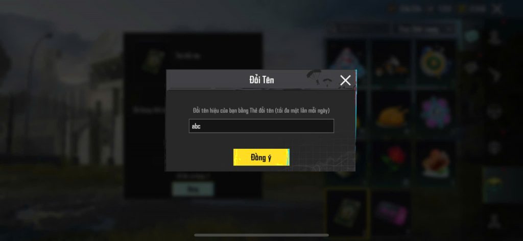 cách đổi tên pubg mobile ký tự đặc biệt