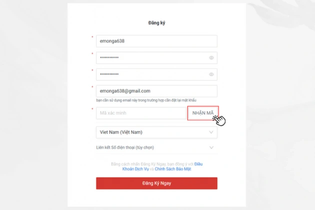 tạo tài khoản garena