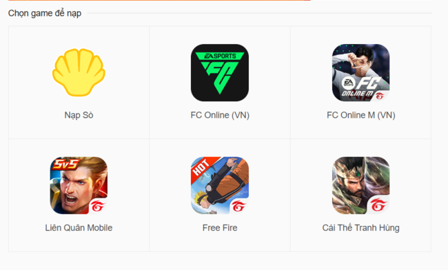 nạp thẻ Free Fire