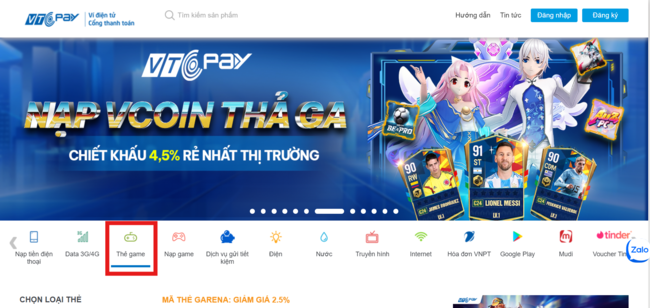nạp tiền Free Fire