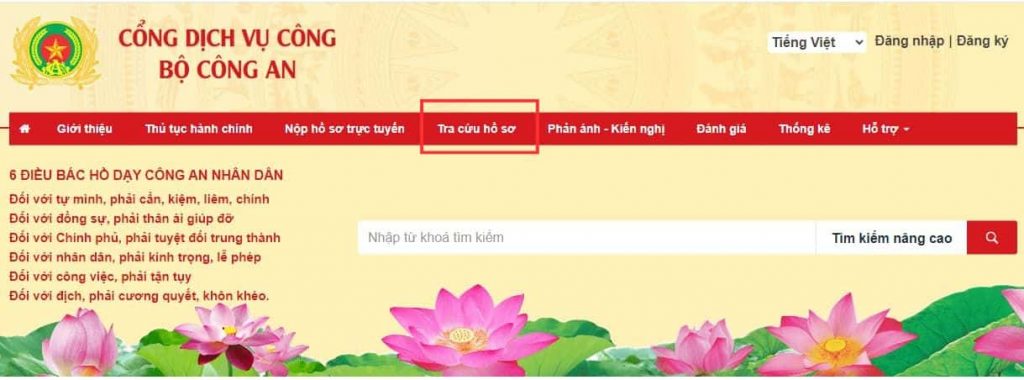 Tra cứu hộ chiếu online