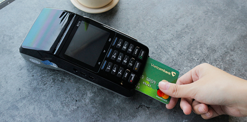 Máy pos Vietcombank