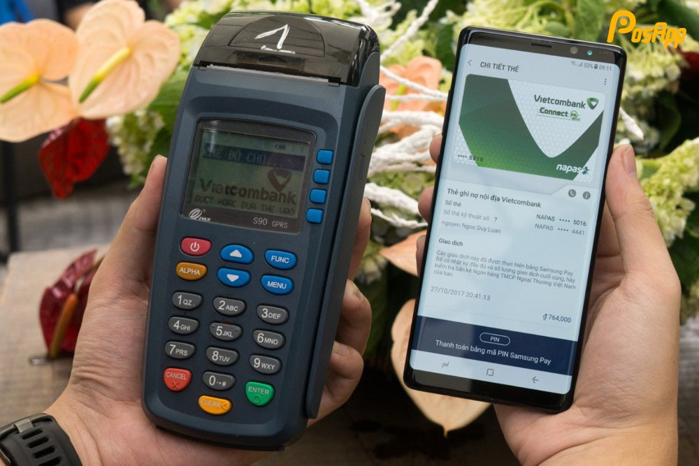 máy pos Vietcombank