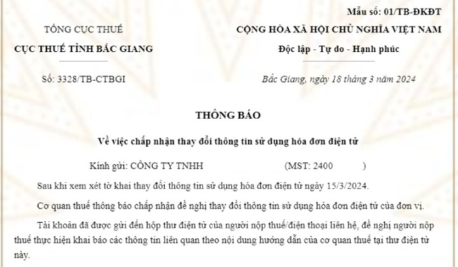 chuyển đổi hóa đơn 