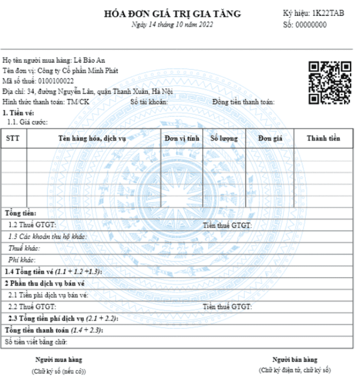 hóa đơn GTGT điện tử