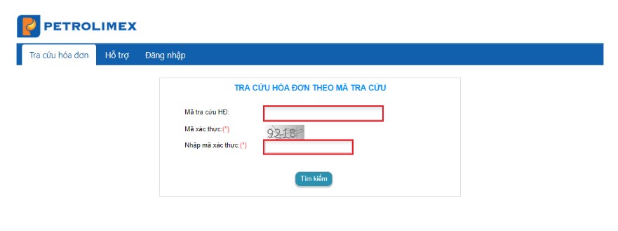 tra cứu HĐĐT xăng dầu