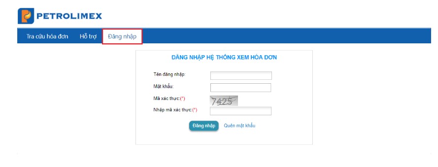tra cứu HDĐT bằng tài khoản đăng nhập