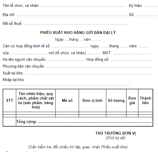 mẫu hóa đơn