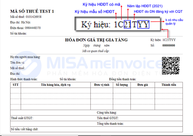 mẫu số hóa đơn điện tử