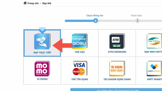 Mua thẻ Gosu online 