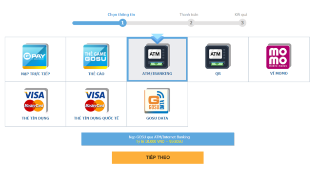 thẻ Gosu online 