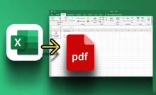 chèn file PDF vào Excel