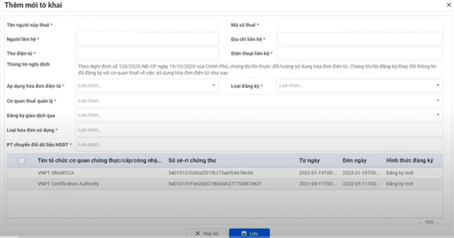  xuất hóa đơn điện tử