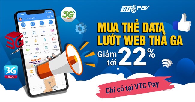 Nạp data để sử dụng 4G tại VTC Pay