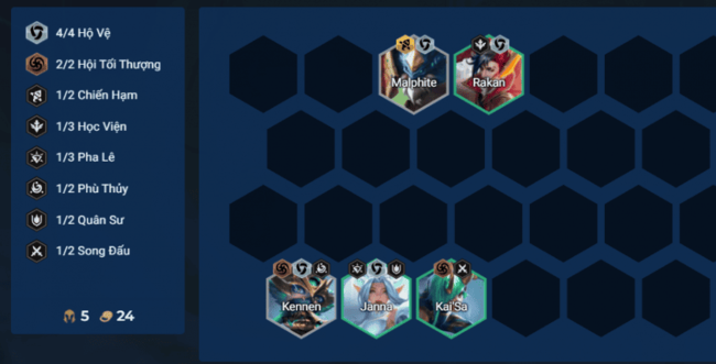 trang bị đội hình Kennen