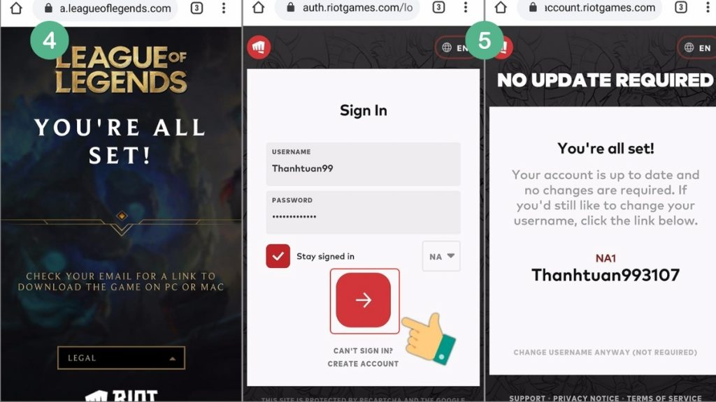 xác minh tài khoản