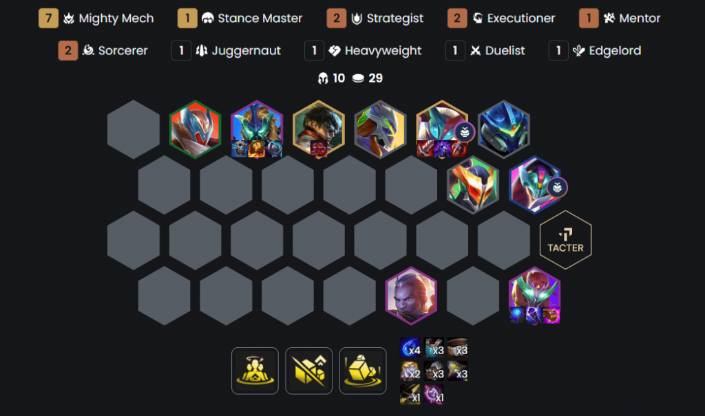 đội hình tft mùa mới nhất