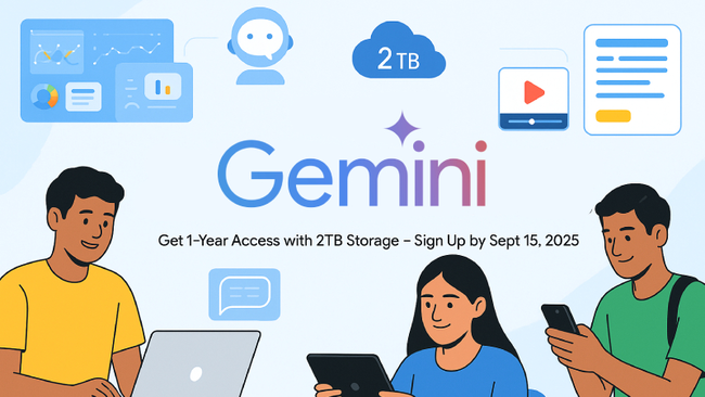 đăng ký Google Gemini Pro cho sinh viên 
