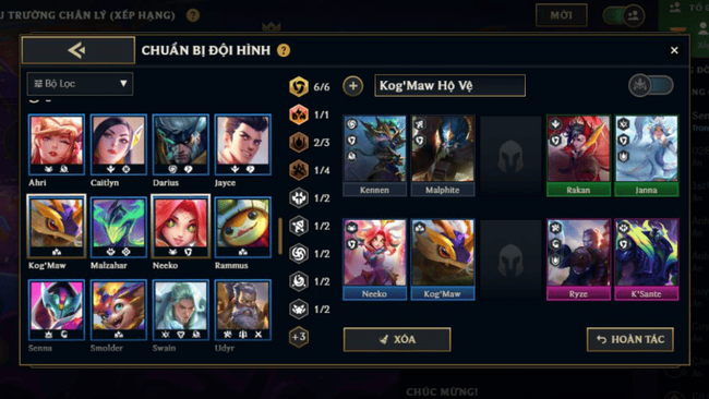 đội hình Kog’Maw Hộ Vệ