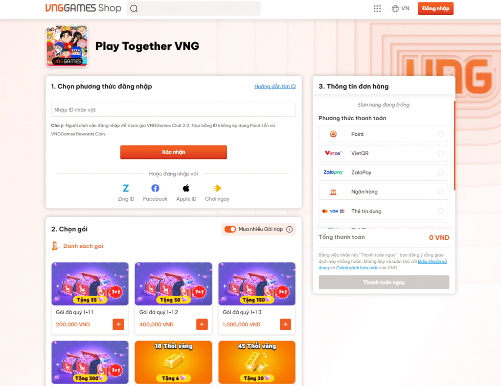 nạp game play together