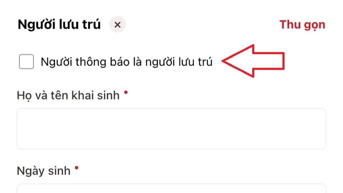 hướng dẫn cập nhật lại thông tin cư trú trên vneid