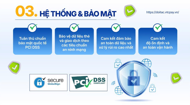 Hệ thống bảo mật Cổng thanh toán VTC PAY