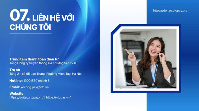 Liên hệ cổng thanh toán VTC PAY