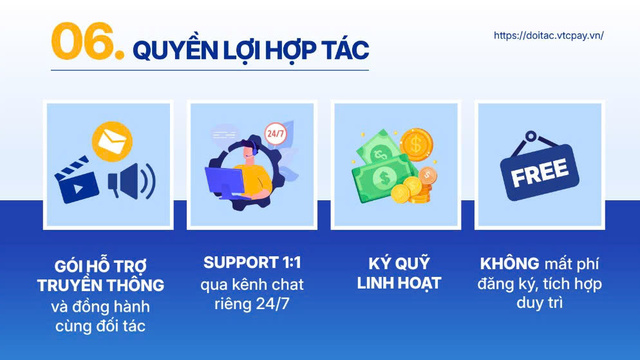 Quyền lợi hợp tác VTC PAY