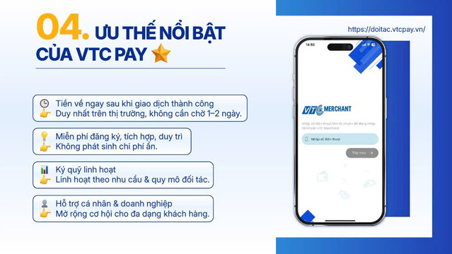 Ưu thế nổi bật của VTC PAY