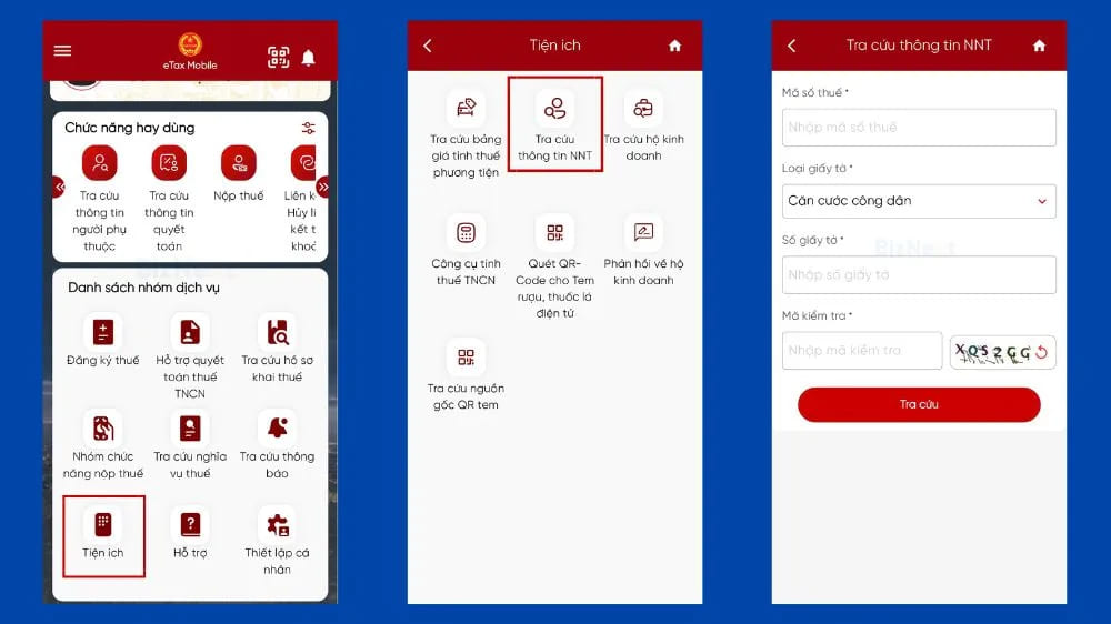 cách tra cứu mã số thuế bằng cccd