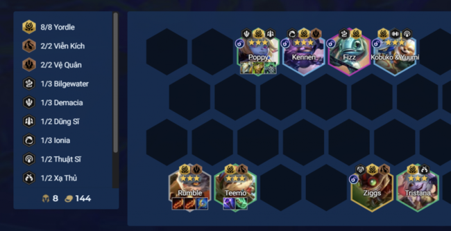 đội hình Rumble Pháo Kích Tầm Xa