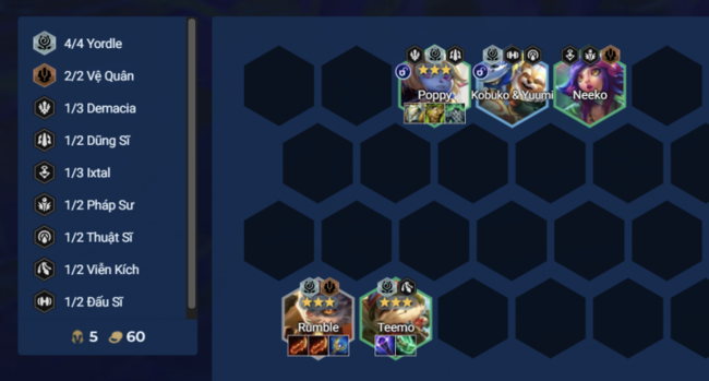 cách chơi đội hình Rumble Pháo Kích Tầm Xa