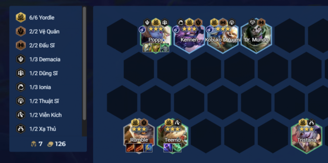 cách chơi đội hình Rumble Pháo Kích Tầm Xa