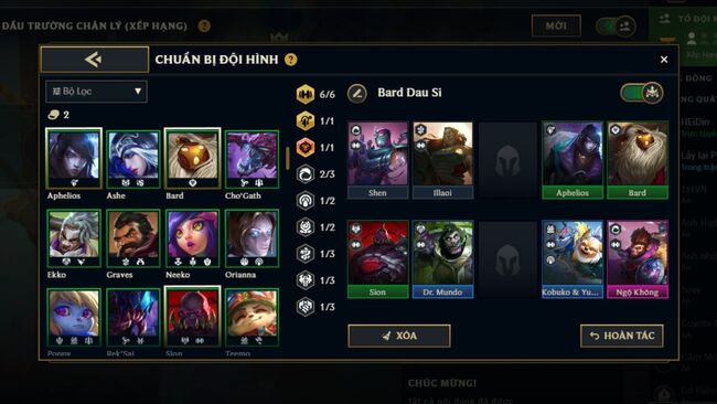 đội hình DTCL mùa 16 đáng chơi