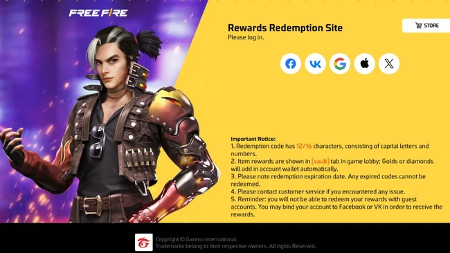 code free fire max mới nhất