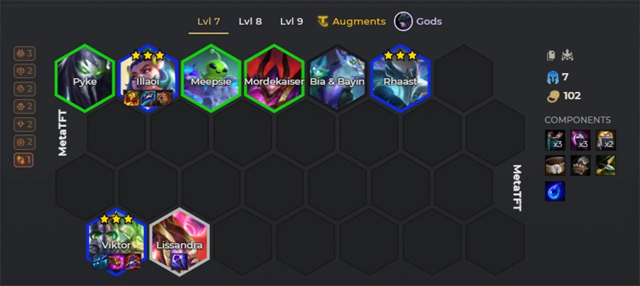 đội hình tft mạnh nhất hiện tại