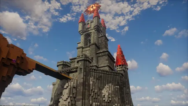 bí quyết xây lâu đài trong Minecraft đẹp