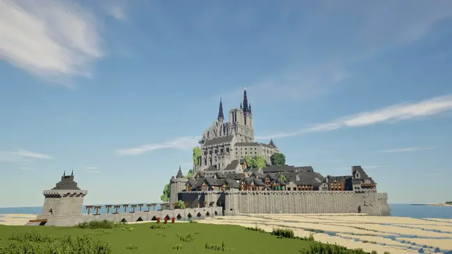 bí quyết xây lâu đài trong Minecraft đẹp