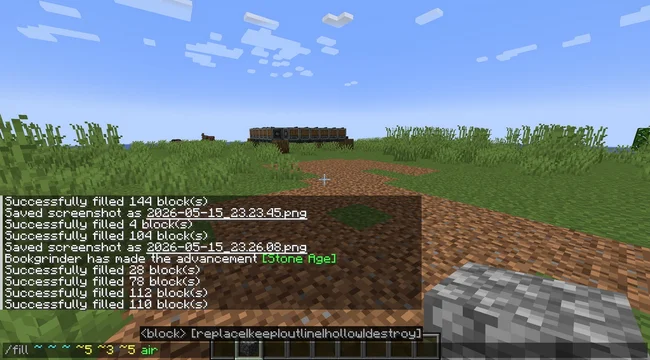 lệnh fill Minecraft
