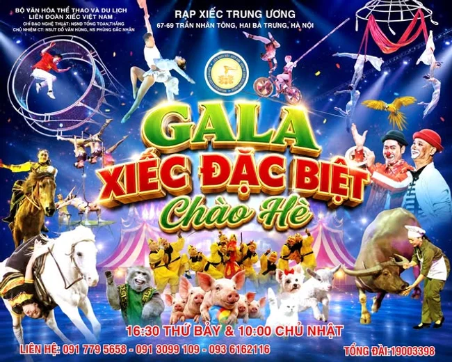 chương trình xiếc Trung Ương 2026